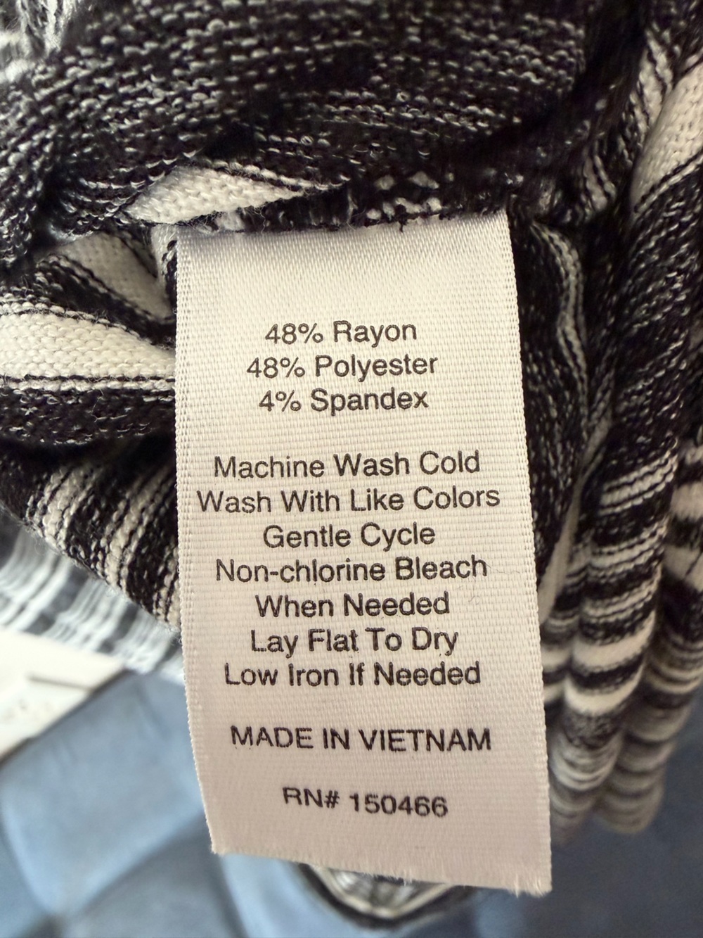 Market & Spruce Black and White Striped Maxi Dress - Picture 5 of 7